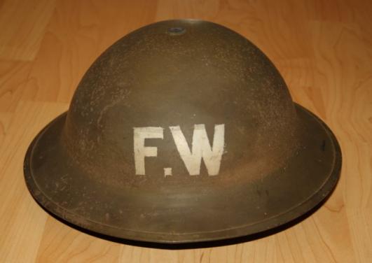 WW2 Canadian ARP Fire Warden Helmet  - GSW Mk II