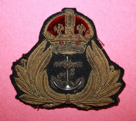 WW2 RCN Officer's Bullion Cap Badge