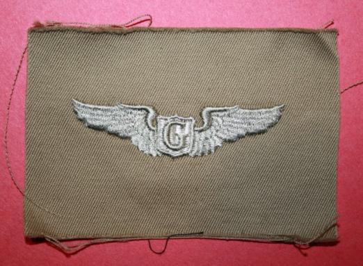 WW2 USAAF Embroidered Glider Pilot Wing