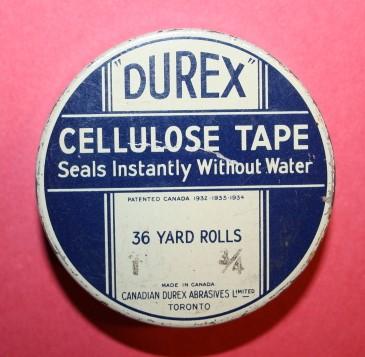 WW2 Canadian DUREX CELLULOSE TAPE tin.