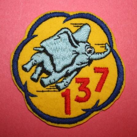 WW2 RAF 137 SQUADRON Emboirdered Patch