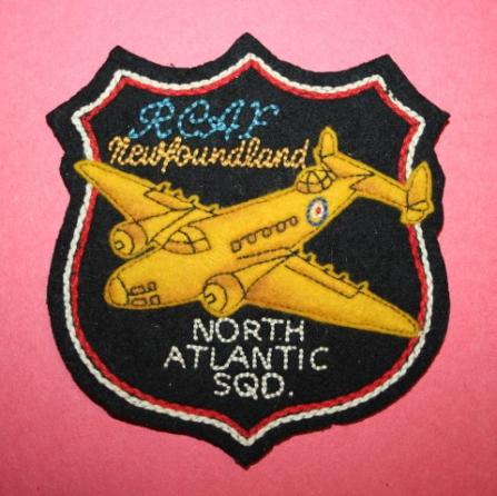 WW2 RCAF NEWFOUNDLAND NORTH ATLANTIC SQUADRON Patch - CREST CRAFT, SASKATOON