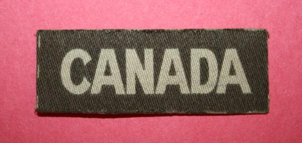 WW2 CANADA title - Canvas