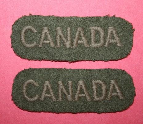 WW2 CANADA titles - pair