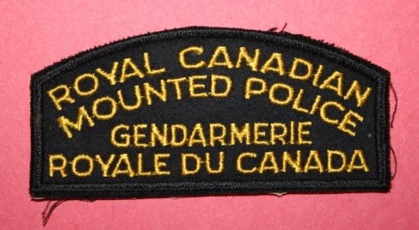 Royal Canadian Mounted Police / Gendarmerie Royale du Canada Shoulder Patch