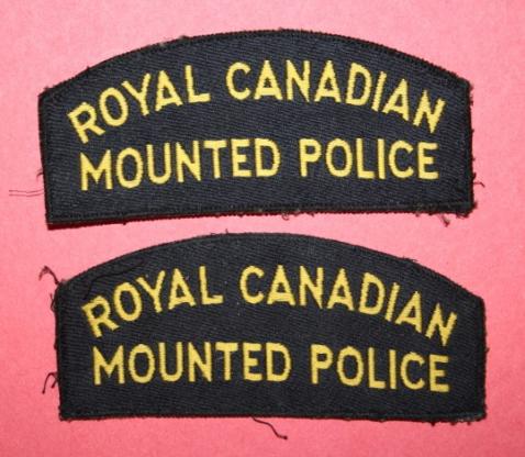 Royal Canadian Mounted Police Shoulder Patch - Pair