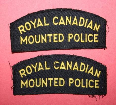 Royal Canadian Mounted Police Shoulder Patch - Pair