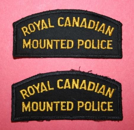 Royal Canadian Mounted Police Shoulder Patch - Pair