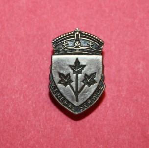 WW2 Canadian Veterans General Service Pin - Sterling