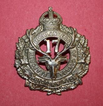 17 Battalion (Nova Scotia Highlanders) -  Cap Badge