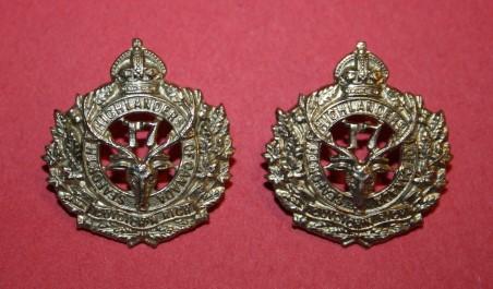 17 Battalion (Nova Scotia Highlanders) -  Collar Badge Pair