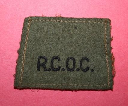 WW2 Royal Canadian Ordnance Corps (RCOC) Slip On