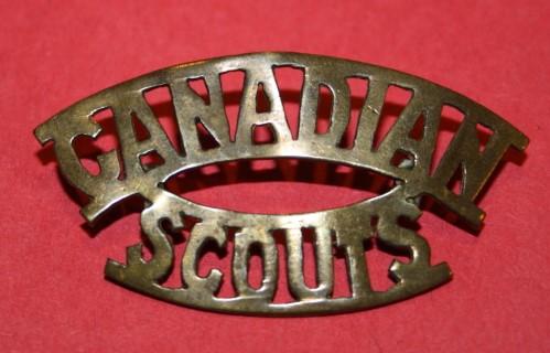 Canadian Scouts Shoulder Title - Boer War  - RARE!