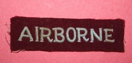 WW2 British AIRBORNE Shoulder Title