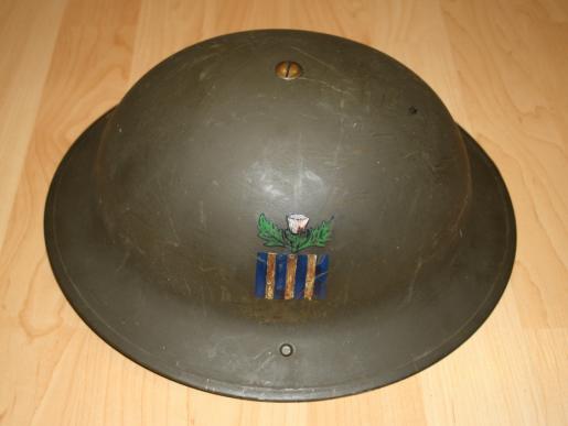 WW2 North Nova Scotia Highlanders Mk II Helmet