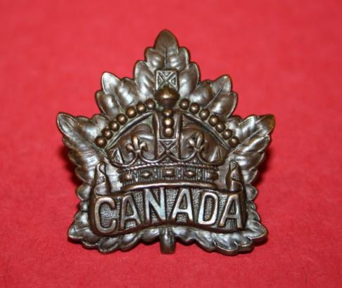 WW1 Canadian General Service Cap Badge - Roden 1914