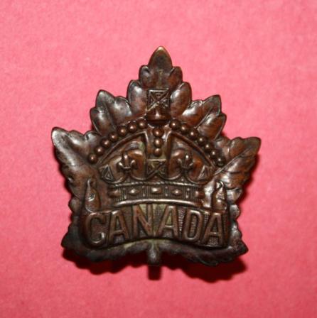 WW1 Canadian General Service Cap Badge - Roden 1914