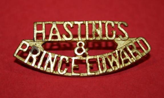 WW2 Hastings and Prince Edward Regiment Shoulder Title