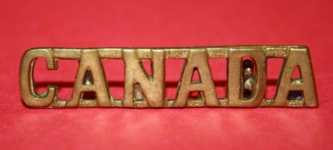 WW1 CEF Canada Shoulder Title - Straight