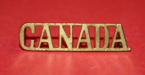 WW2 Canada Title - Brass