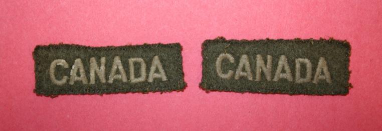 WW2 Canada Wool Titles 