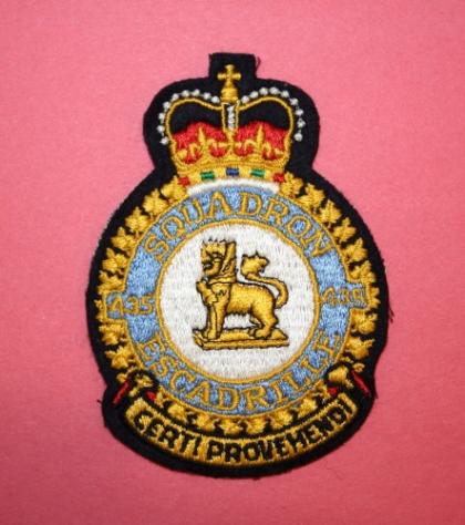 RCAF 435 Squadron Cloth Patch