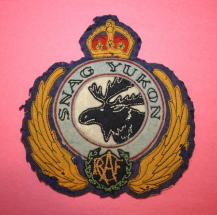 WW2 RCAF Snag Yukon Patch - Crest Craft -NW Staging Route - Crest Craft