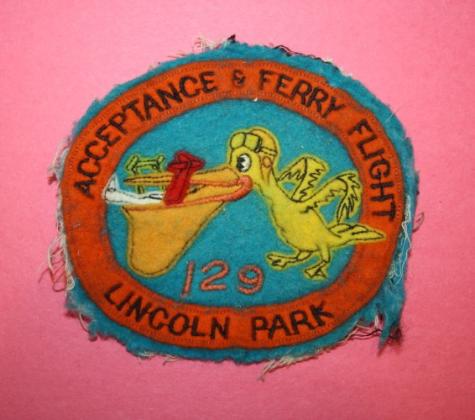 1950's RCAF 129 Acceptance and Ferry Flight, Lincoln Park Squadron Patch - Crest Crest