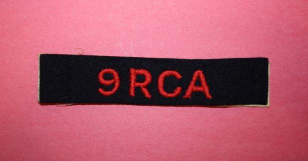 9 RCA Cloth Shoulder Title