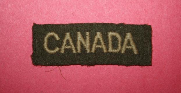WW2 Canada Wool Shoulder Title