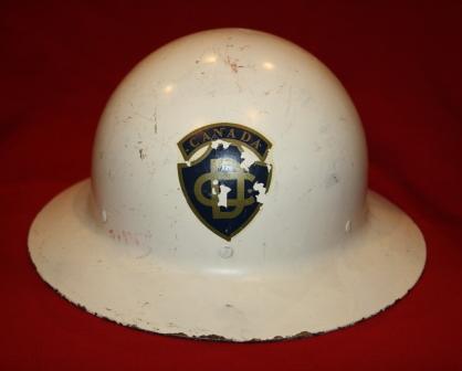 1950's Canadian Civil Defence Helmet - Large Decal