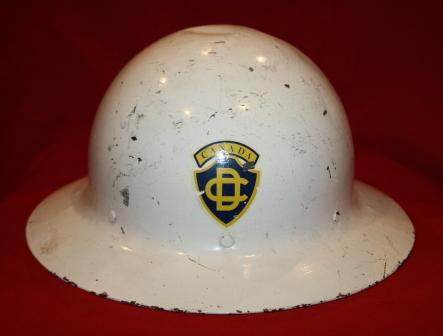 WW2 Canadian Civil Defence Helmet - Small Decal