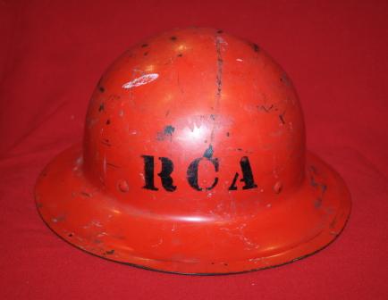 1950's RCA Fireman's Fiber Helmet