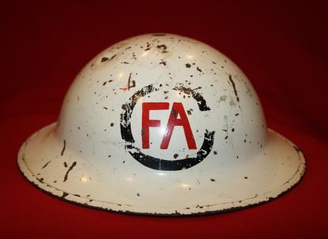 WW2 Canadian Fire Association or First Aid Helmet  - GSW DP&H