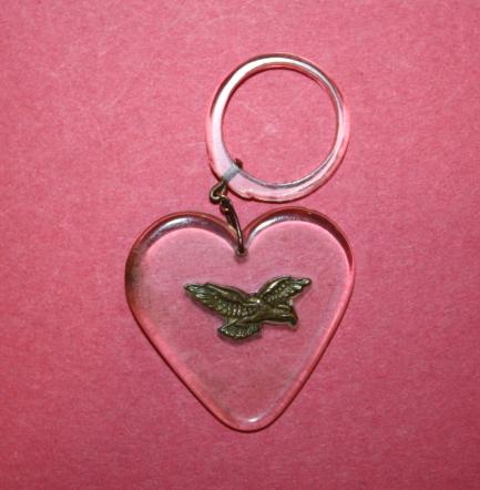 WW2 RAF Lucite Heart Sweetheart Pin