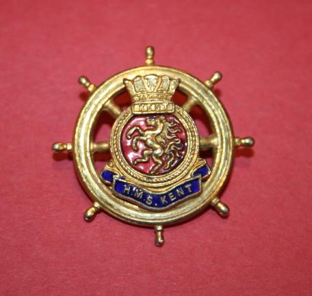 WW2 HMS KENT Sweetheart Pin