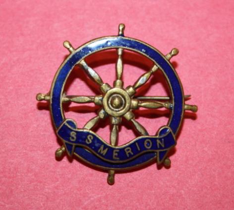 WW2 SS MERION Sweetheart Pin