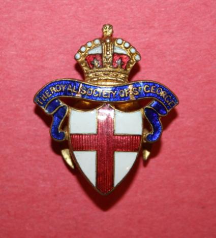 WW2 Royal Society of St George Lapel Pin