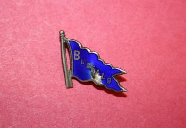 Sterling and Enamel BUFFALO Pin