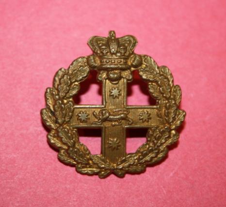 Australian New South Wales Mounted Rifles Slouch Hat Badge - Victorian Crown