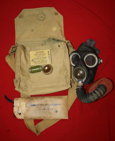 1942 Canadian Respirator with Bag and Contents