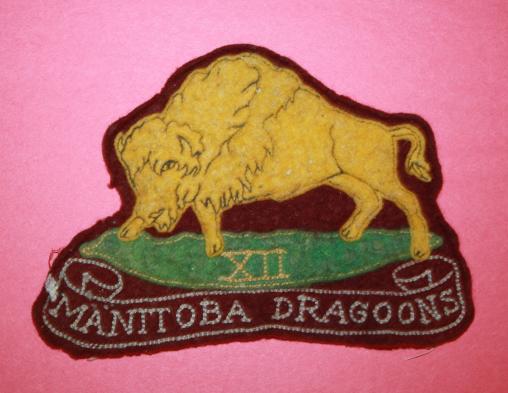 WW2 12th Manitoba Dragoons Jacket Patch - Crest Craft