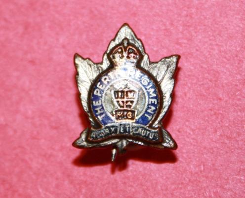 WW2 sterling and enamel sweetheart to The Perth Regiment.  