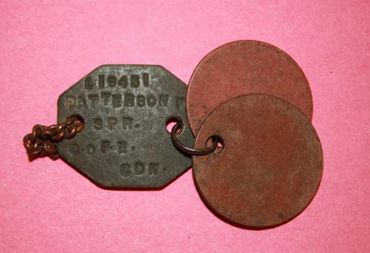 WW2 Canadian ID tag trio to a Saskatchewan enlisted Engineer