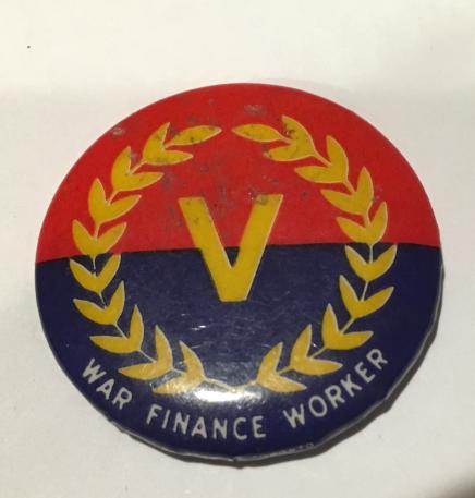 WW2 Canadian Victory Loans War Finance Worker Pinback