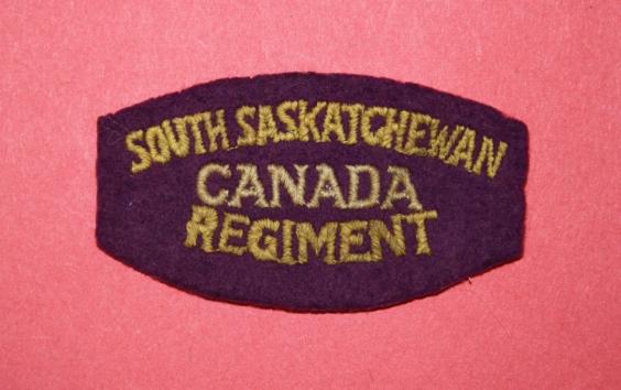 WW2 South Saskatchewan Regiment Shoulder Patch