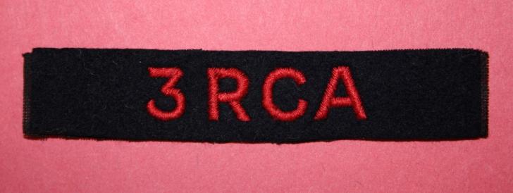 WW2 3 RCA Shoulder Title