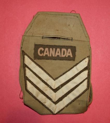 WW2 Canadian Italian Theater Sgt Brassard - Provost Corps