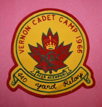 1966 Vernon Cadet Camp RCAC jacket patch