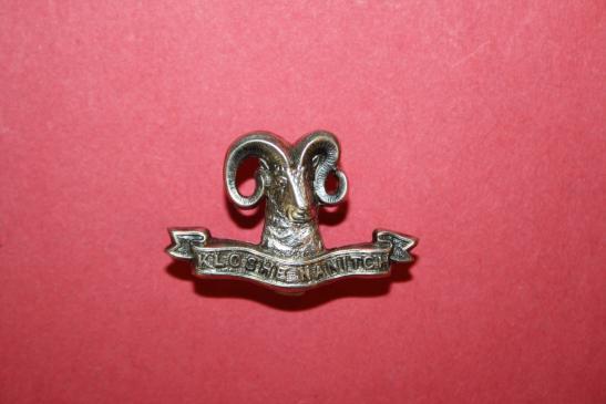 102nd Rocky Mountain Rangers Officer Collar Badge - Sterling silver